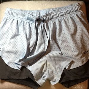 Blue and grey champion shorts size M